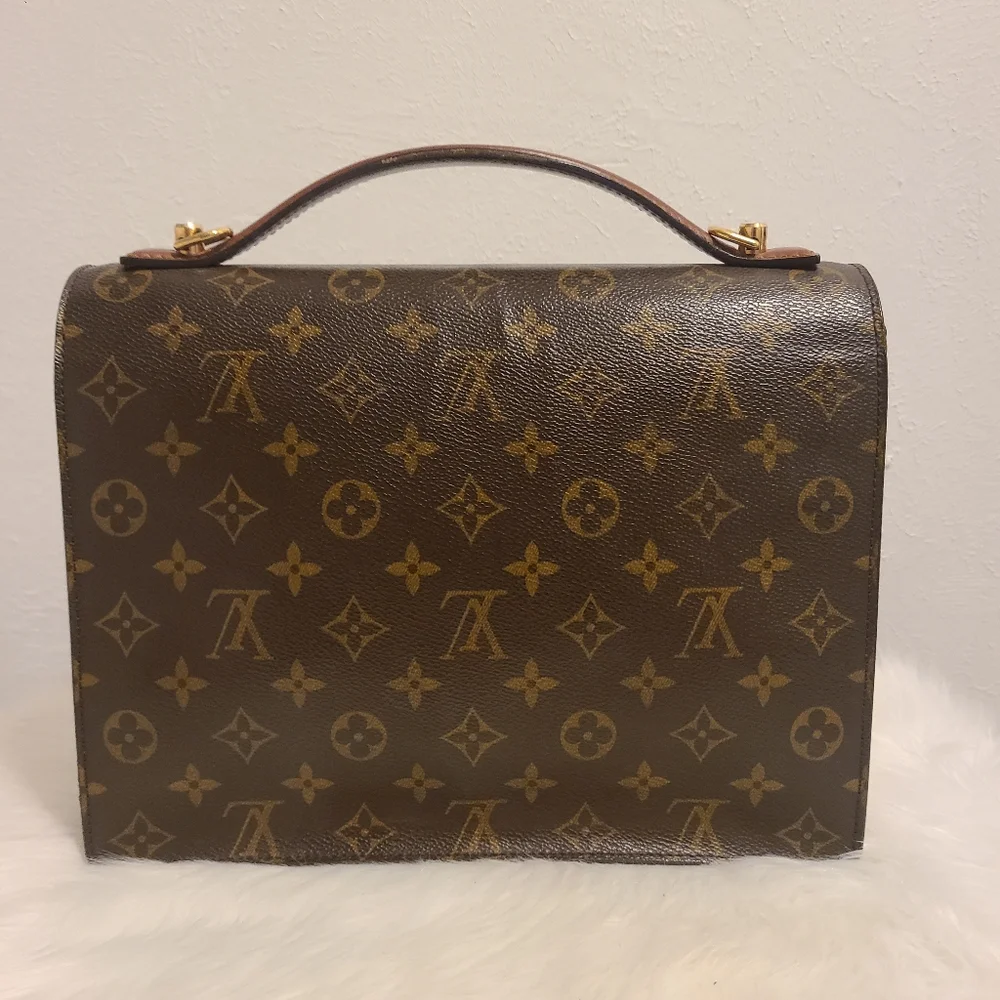LOUIS VUITTON VINTAGE shoulder bag "MONCEAU", coll.: 1994. - Picture 6 of 9